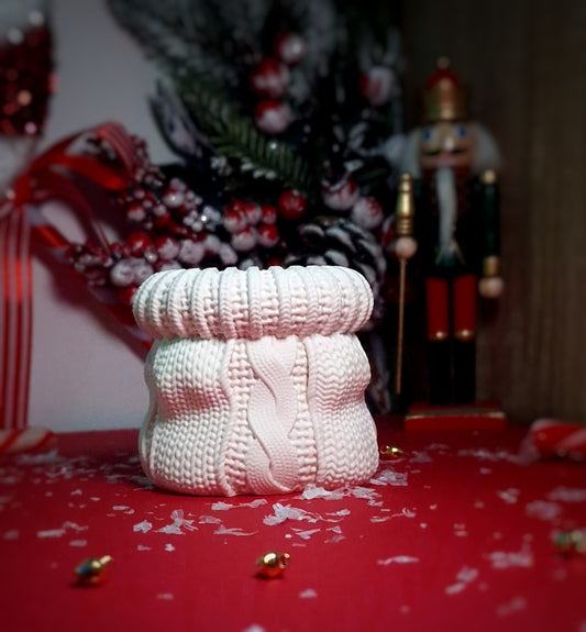 Bougie Pull en Jesmonite - Cocooning Noël🕯️✨