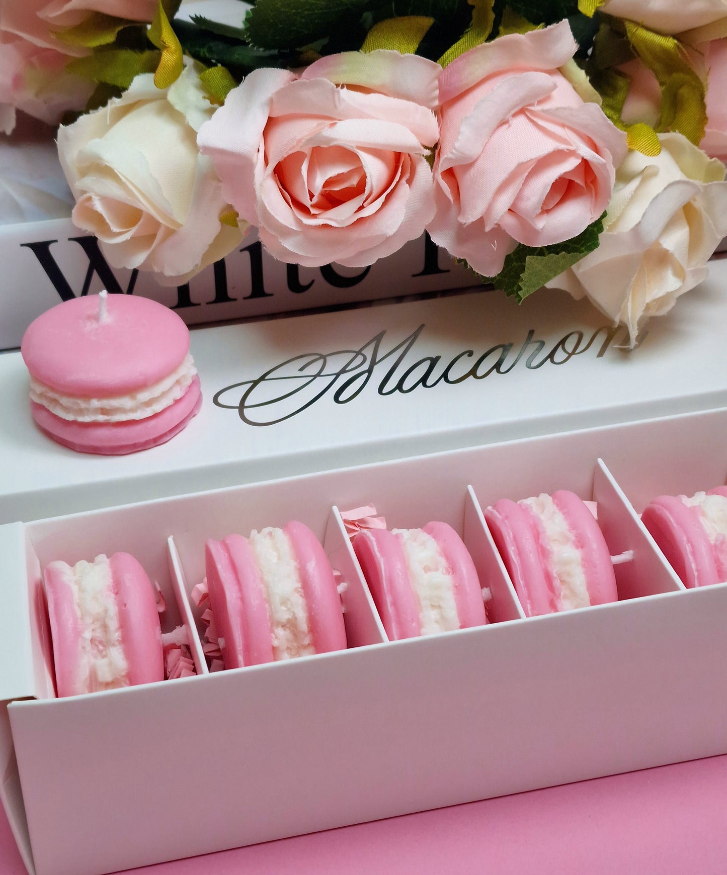 Bougie - Coffret Macarons