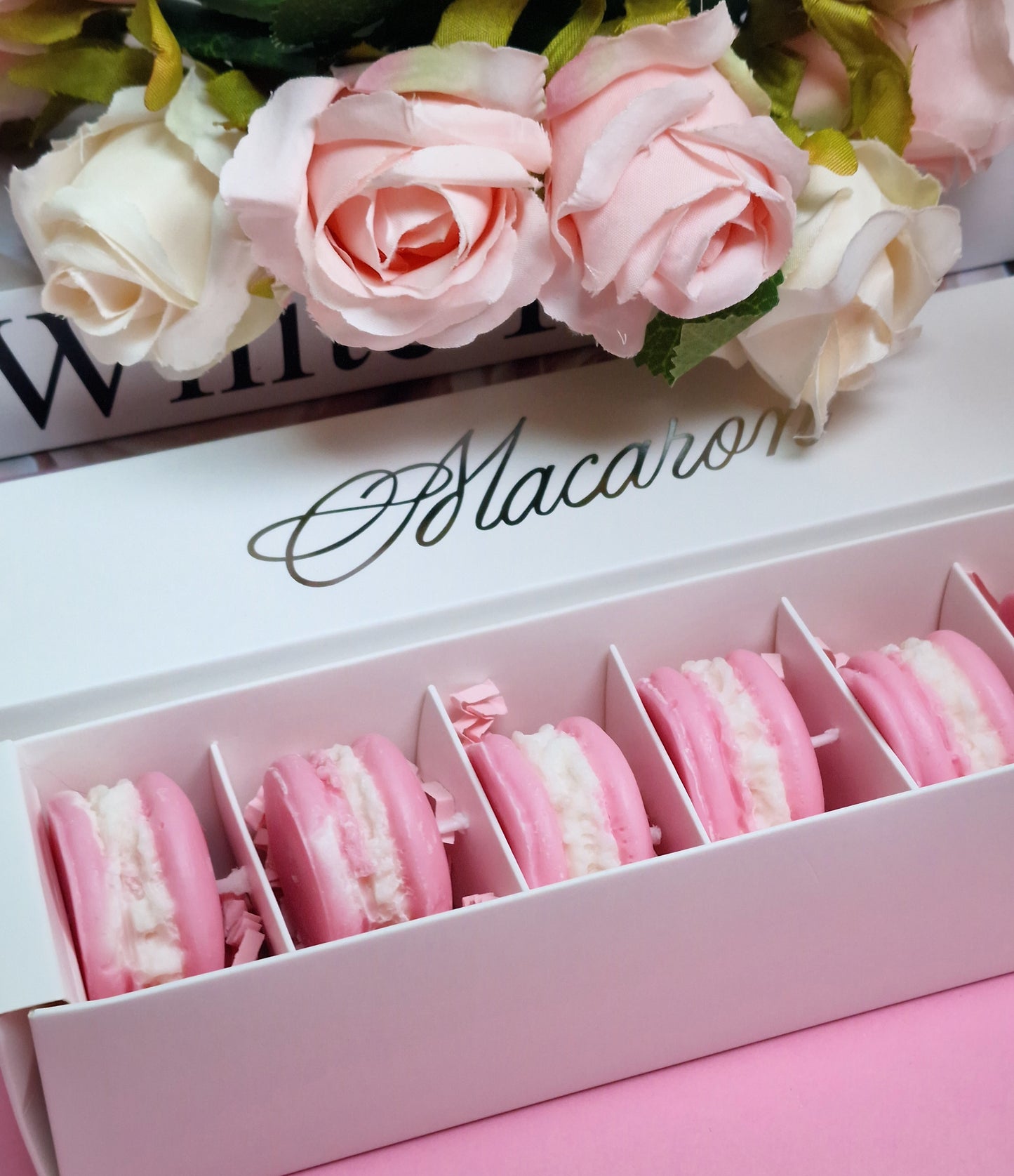 Bougie - Coffret Macarons