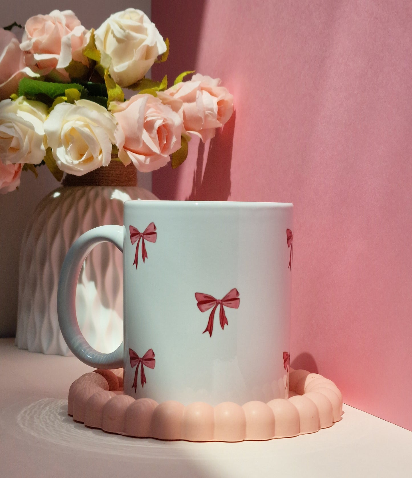 Tasse Mug - Noeud Rose